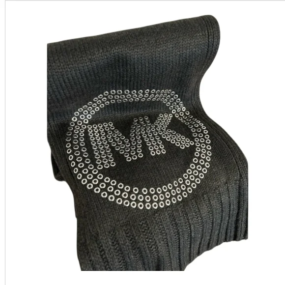 MICHAEL Michael Kors Charcoal Knit Scarf - Picture 3 of 6